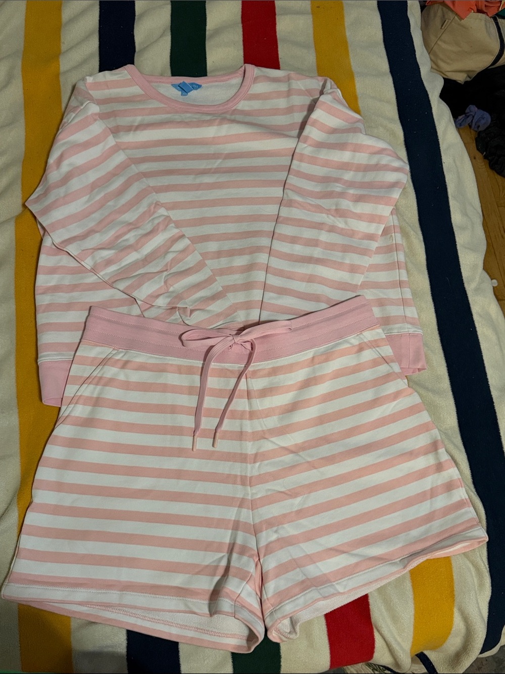 Draper James Striped Sweatshirt Set